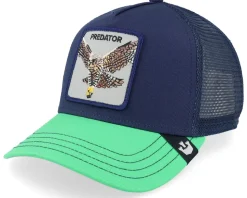 The Predator Bird Navy/Green A-Frame Trucker - Goorin Bros.