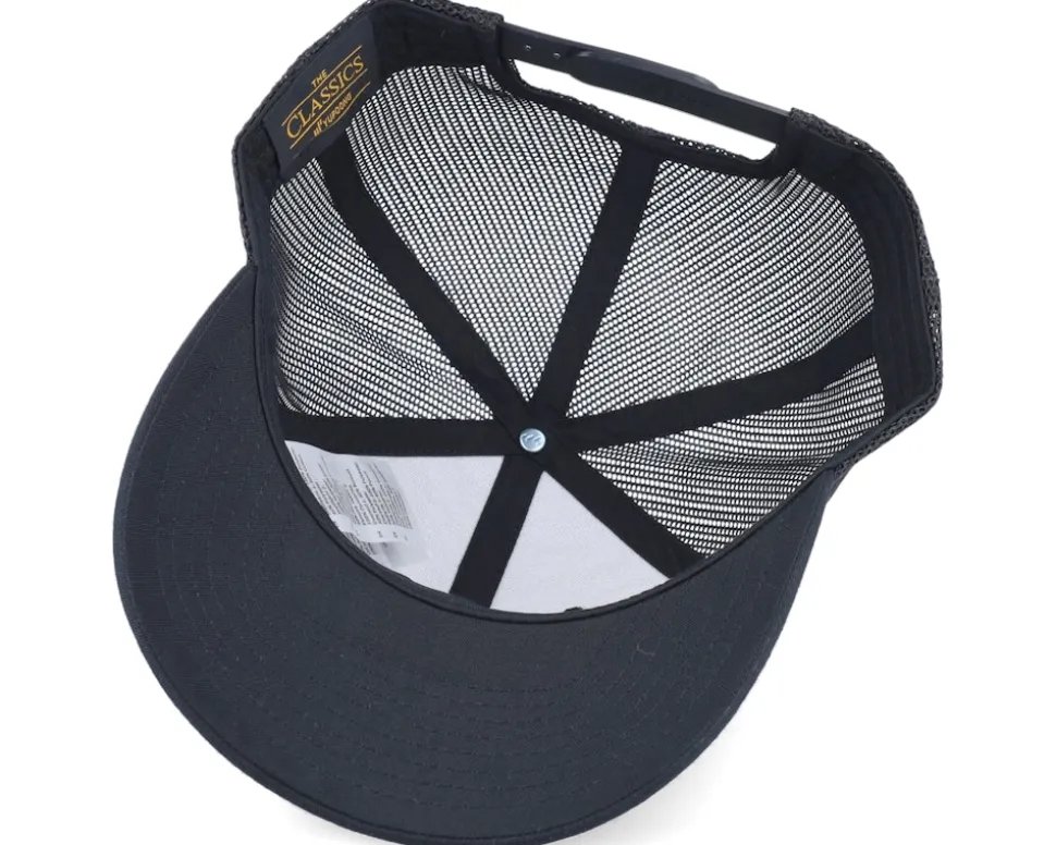 The President Of Beards Patch Black Trucker - Bearded Man