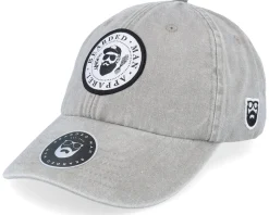 The President Of Beards Patch Grey Dad Cap - Bearded Man