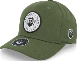 The President Of Beards Patch Olive Adjustable - Bearded Man