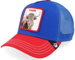The Rager Bison Royal/Red A-Frame Trucker - Goorin Bros.
