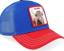 The Rager Bison Royal/Red A-Frame Trucker - Goorin Bros.