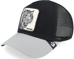 The Savage Tiger Big Cats Black A-Frame Trucker - Goorin Bros.