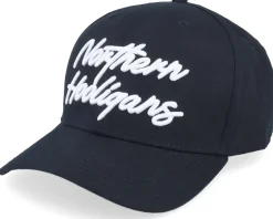 The Script Cap Black Adjustable - Northern Hooligans