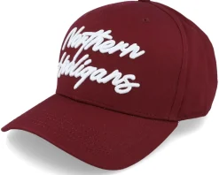 The Script Cap Maroon Adjustable - Northern Hooligans