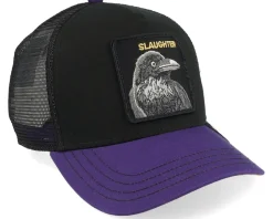 The Slaughter Bird Black/Purple A-Frame Trucker - Goorin Bros.