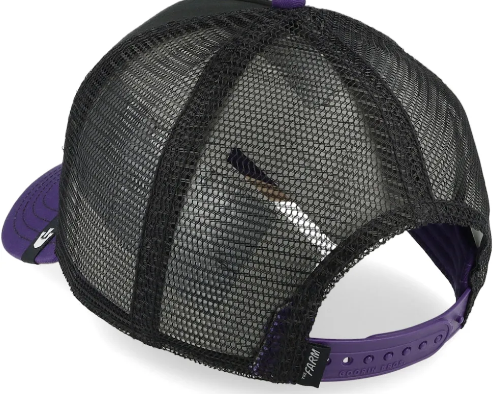The Slaughter Bird Black/Purple A-Frame Trucker - Goorin Bros.
