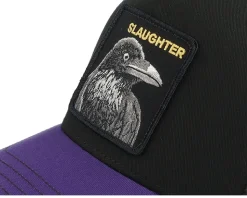 The Slaughter Bird Black/Purple A-Frame Trucker - Goorin Bros.