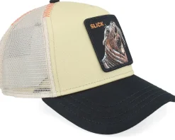 The Slick Seal Beige A-Frame Trucker - Goorin Bros.