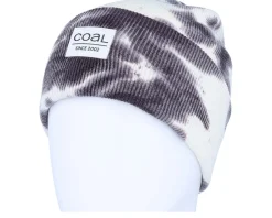 The Standard Black/White Tie Dye Cuff - Coal