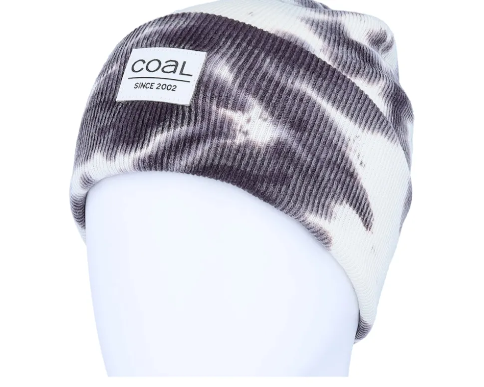 The Standard Black/White Tie Dye Cuff - Coal