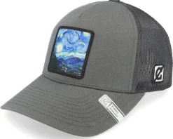 The Starry Night Dark Grey Trucker - Public Domain