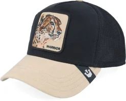The Suede Cheetah Black/Tan A-Frame Trucker - Goorin Bros.