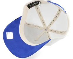 The Suede Horse Micro Suede Cream/Blue A-Frame Trucker - Goorin Bros.