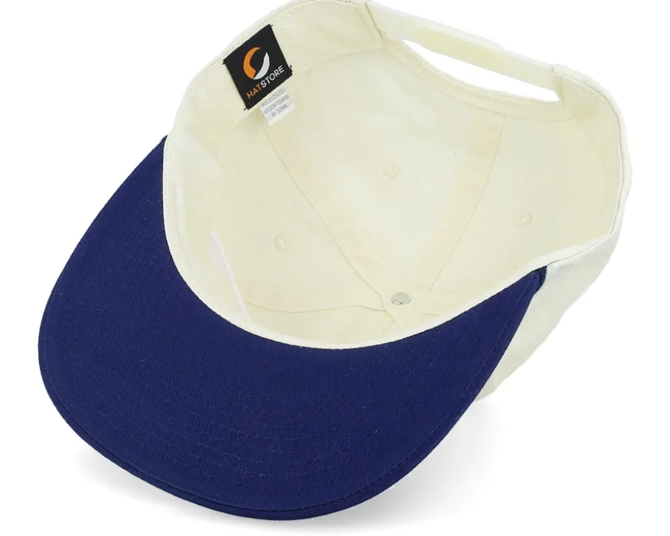 The 19th Hole Golf Logo Rope Ivory/Navy Snapback - Pins & Stripes