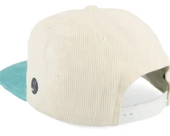 The 19th Hole Golf Logo White/Teal Snapback - Pins & Stripes