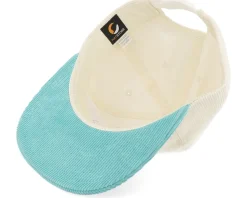 The 19th Hole Golf Logo White/Teal Snapback - Pins & Stripes