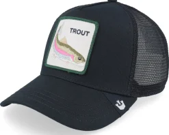 The Trout Fish Global Core Black A-Frame Trucker - Goorin Bros.