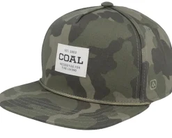 The Uniform Cap Camo Snapback - Coal