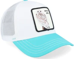 The White Owl Head South White/Teal A-Frame Trucker - Goorin Bros.