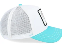 The White Owl Head South White/Teal A-Frame Trucker - Goorin Bros.