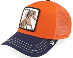 The Wild Ride Horse Orange A-Frame Trucker - Goorin Bros.