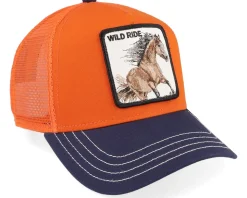 The Wild Ride Horse Orange A-Frame Trucker - Goorin Bros.