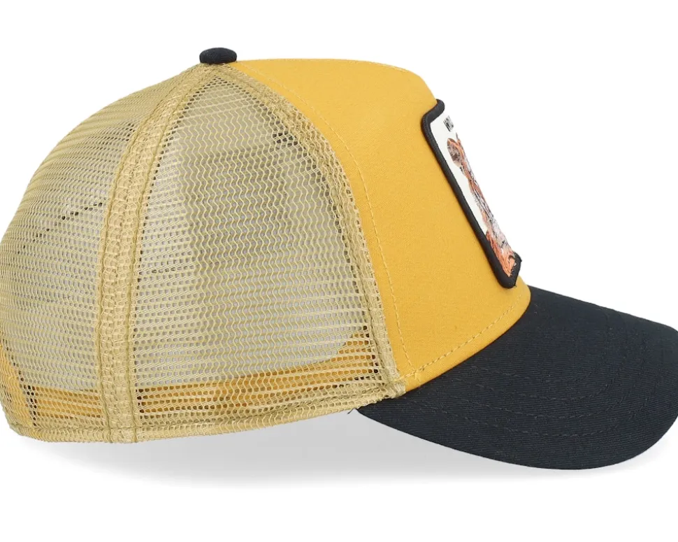 The Wildcat Tiger Big Cats Mustard A-Frame Trucker - Goorin Bros.
