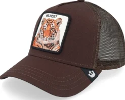 The Wildcat Tiger Seasonal Core Brown A-Frame Trucker - Goorin Bros.