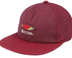 The Zephyr Low Profile Dark Red Trucker - Coal