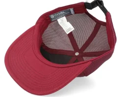 The Zephyr Low Profile Dark Red Trucker - Coal