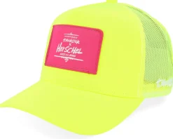 Thomas Campbell Whaler Mesh Logo Evening Primrose A-Frame Trucker - Herschel