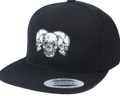 Three Skulls Black Snapback - Iconic