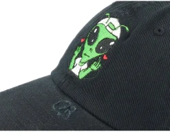 Thug Alien Fu Black Destroyed Dad Cap - Abducted