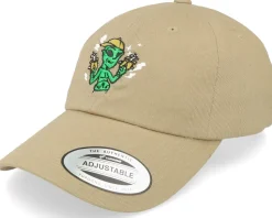 Thug Alien With Guns Khaki Dad Cap - Abducted