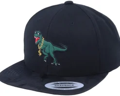 Thug Life T-rex Applique Black Camo Snapback - Iconic