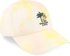 Tie Dye Curved Bill Jockey Tropical Peach Dad Cap - Vans