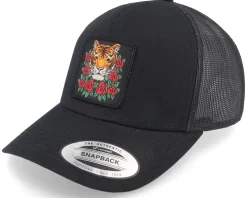 Tiger & Roses Black A-framed Trucker - Iconic