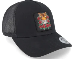 Tiger & Roses Black A-framed Trucker - Iconic
