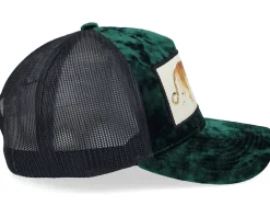 Tiger Velvet Green/Black A-frame Trucker - Calza Pennello