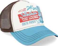 Tiki Lounge White/Teal Trucker - Stetson
