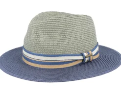 Tiller Toyo Green/Blue Straw Hat - Stetson