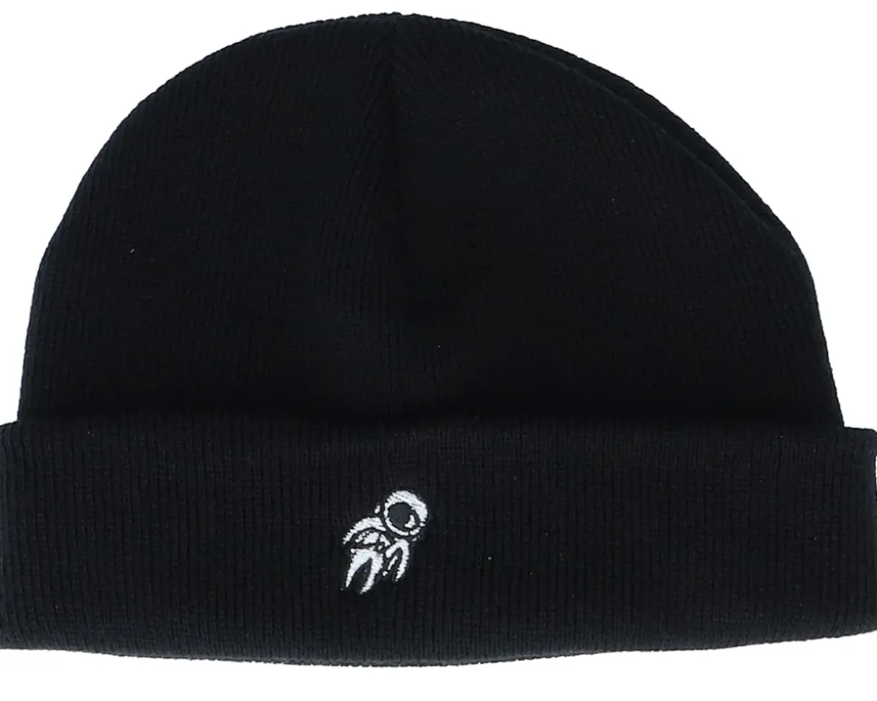 Tiny Astronaut Black Short Beanie - Iconic