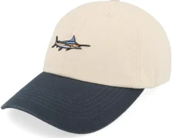 Tiny Blue Marlin Stone Washed Stone/Navy Dad Cap - Skillfish