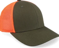 Tiny Deer Antlers Dark Mash/Fluorescent Orange Trucker - Hunter
