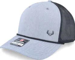 Tiny Deer Antlers 112fpr Heather Grey/Black Rope A-Frame Trucker - Hunter