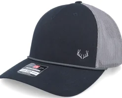 Tiny Deer Antlers 112fpr Split Black/Charcoal A-Frame Trucker - Hunter