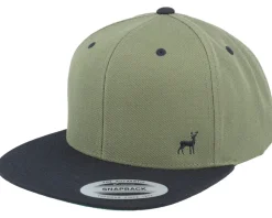 Tiny Deer Olive/Black Snapback - Hunter