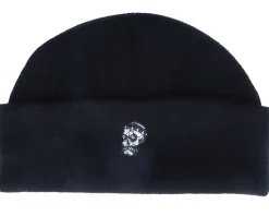 Tiny Hipster Skull Black Short Beanie - Abducted