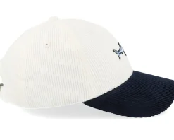 Tiny Mako Shark Corduroy Off White/Navy Dad Cap - Skillfish